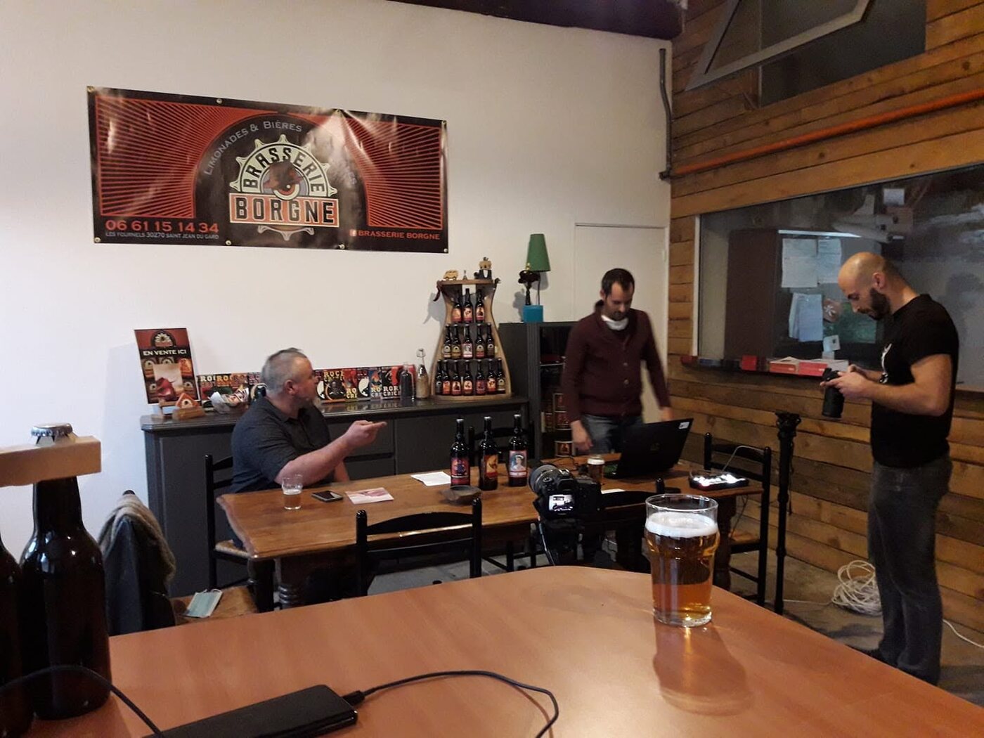 Dégustation et tournage à la Brasserie Borgne